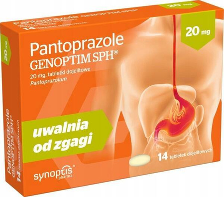 Pantoprazole Genoptim SPH 14 tabletek