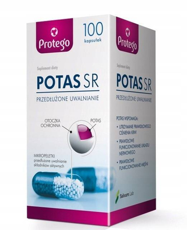 Protego Potas SR 100kaps nerwy serce mięśnie