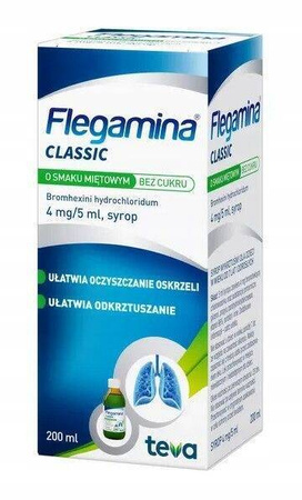 Flegamina Classic bez cukru syrop 200 ml