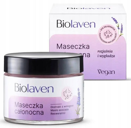 BIOLAVEN Maseczka całonocna do twarzy 45 ml