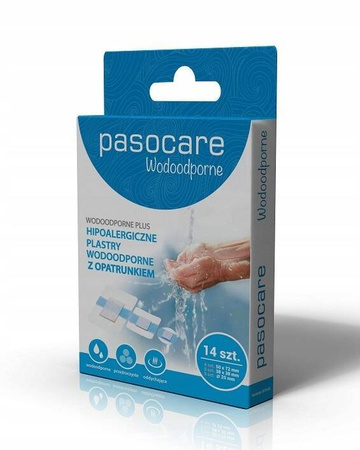 Plastry wodoodporne Pasocare 14 sztuk