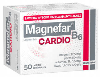 Magnefar B6 Cardio 50 tabletek