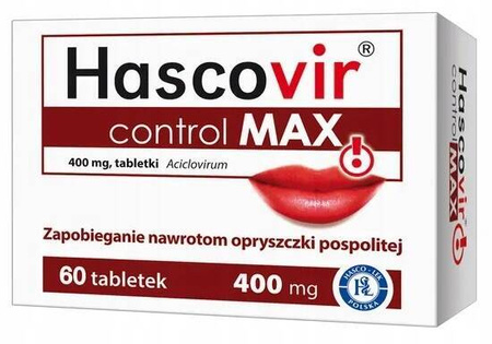 Hascovir Control MAX 400mg 60 tabletek