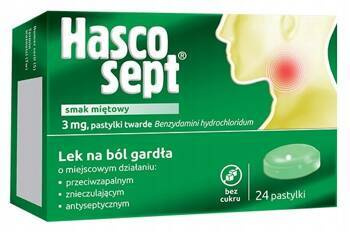 Hascosept 24 pastylki miętowe