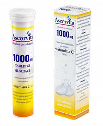 Ascorvita witamina C 1000 20 tabletek musujących