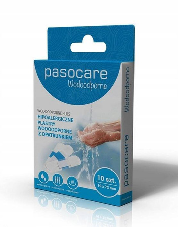 Plastry wodoodporne Pasocare zestaw 10 sztuk