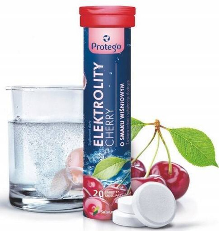 Protego Elektrolity Cherry 20 tabletek
