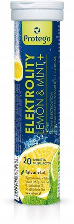 Protego Elektrolity Lemon&Mint+ 20 tabletek musujących