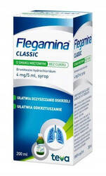 Flegamina Classic bez cukru syrop 200 ml