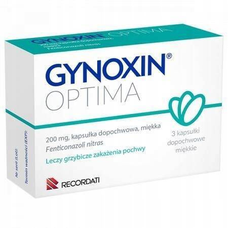 Gynoxin Optima 3 kapsułki dopochwowe