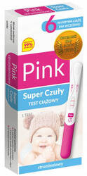 Test Ciążowy Pink Strumieniowy Super Czuły 1 sztuka