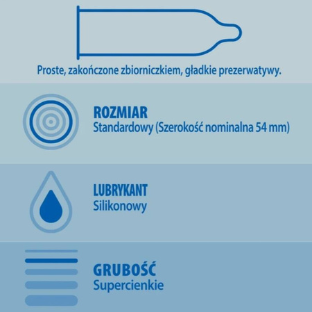 Durex Invisible Supercienkie prezerwatywy 3 sztuki