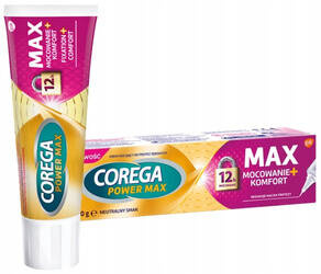 Corega Power Max Mocowanie + Komfort krem 40g