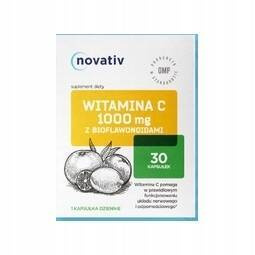 Witamina C 1000mg z bioflawonoidami Novativ 30 kapsułek
