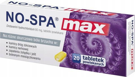 No-Spa Max 20 tabletek