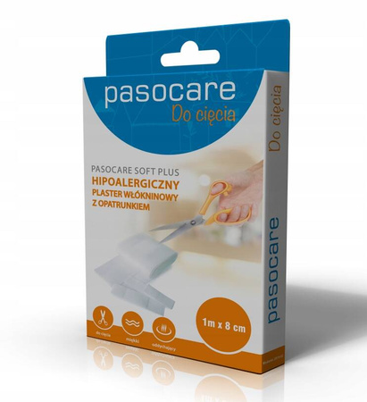 Plaster włókninowy Pasocare do cięcia 1mx8cm