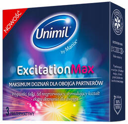 Unimil Excitation Max prezerwatywy 3 sztuki
