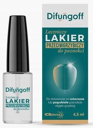 Difungoff leczniczy lakier przeciwgrzybiczy do paznokci 4,5ml